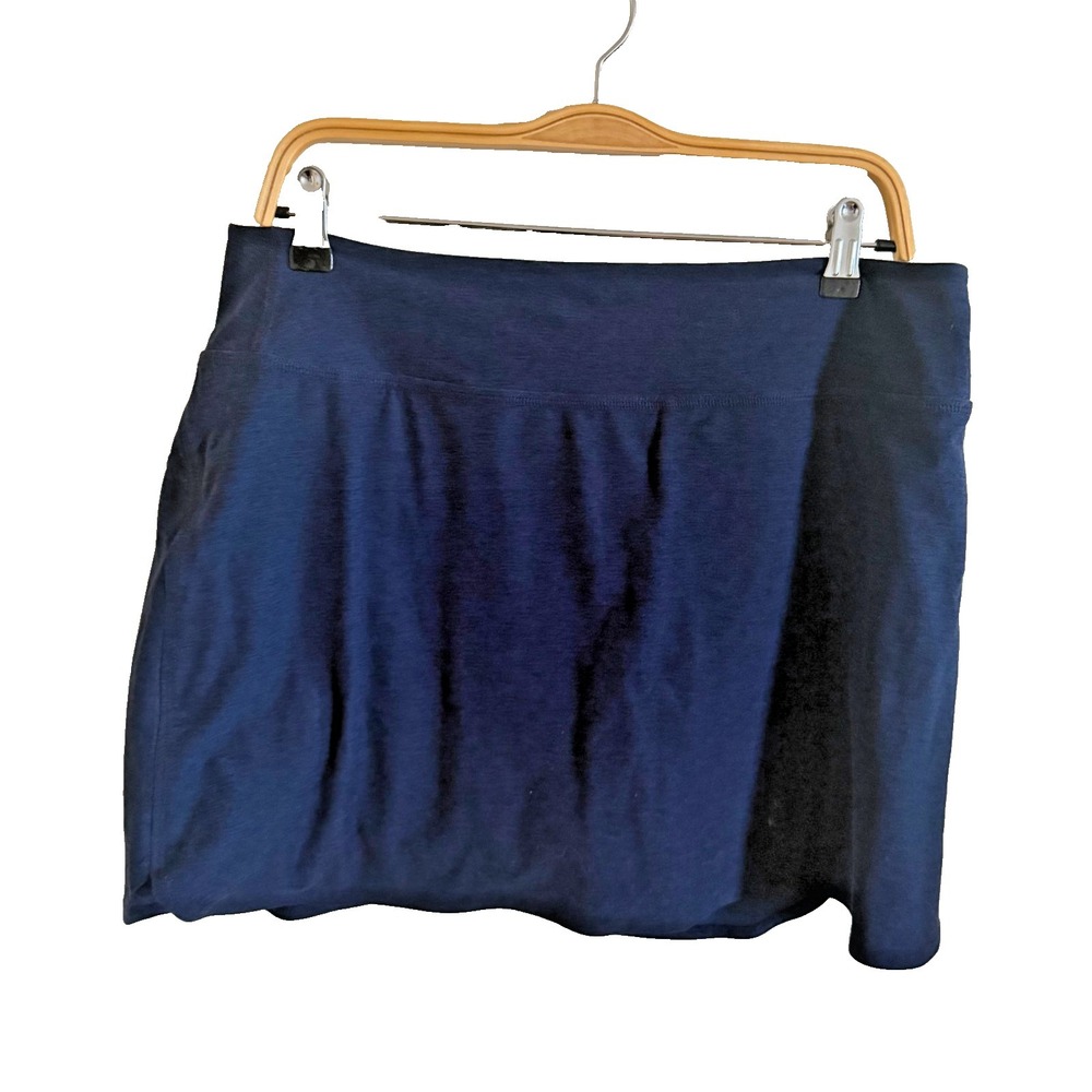 Beyond‎ Yoga Women's Size XL Navy Blue Stretch Pull On Mini Activewear Skort